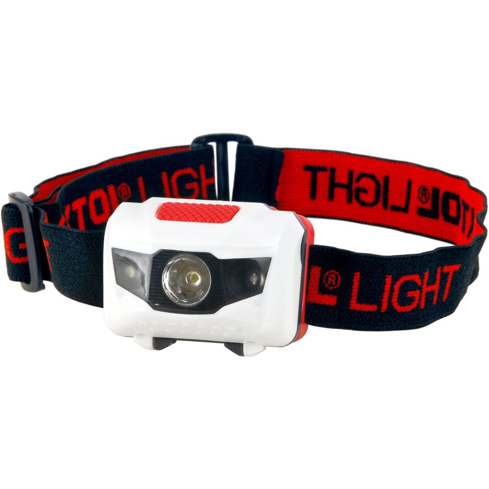 Čelová LED svítilna, 1W LED, 40lm, bílá + červená, EXTOL LIGHT
