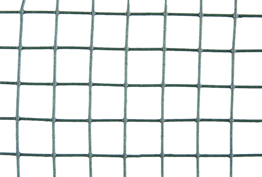 Pletivo čtverec 10x10mm, 0,8mm, 50cm, bal. 10m, ZN+PVC zelené