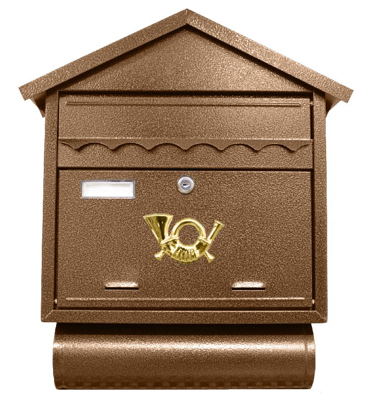 Poštovní schránka, ocel, antická hnědá, 49 x 43cm, ST 102 2.900000 Kg GIGA Sklad20 7475 3