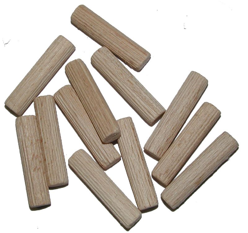 Dřevěná hmoždinka krácená, vroubek, pr. 6mm, délka 35mm, balení 50ks 0.040000 Kg GIGA Sklad20 05145 15