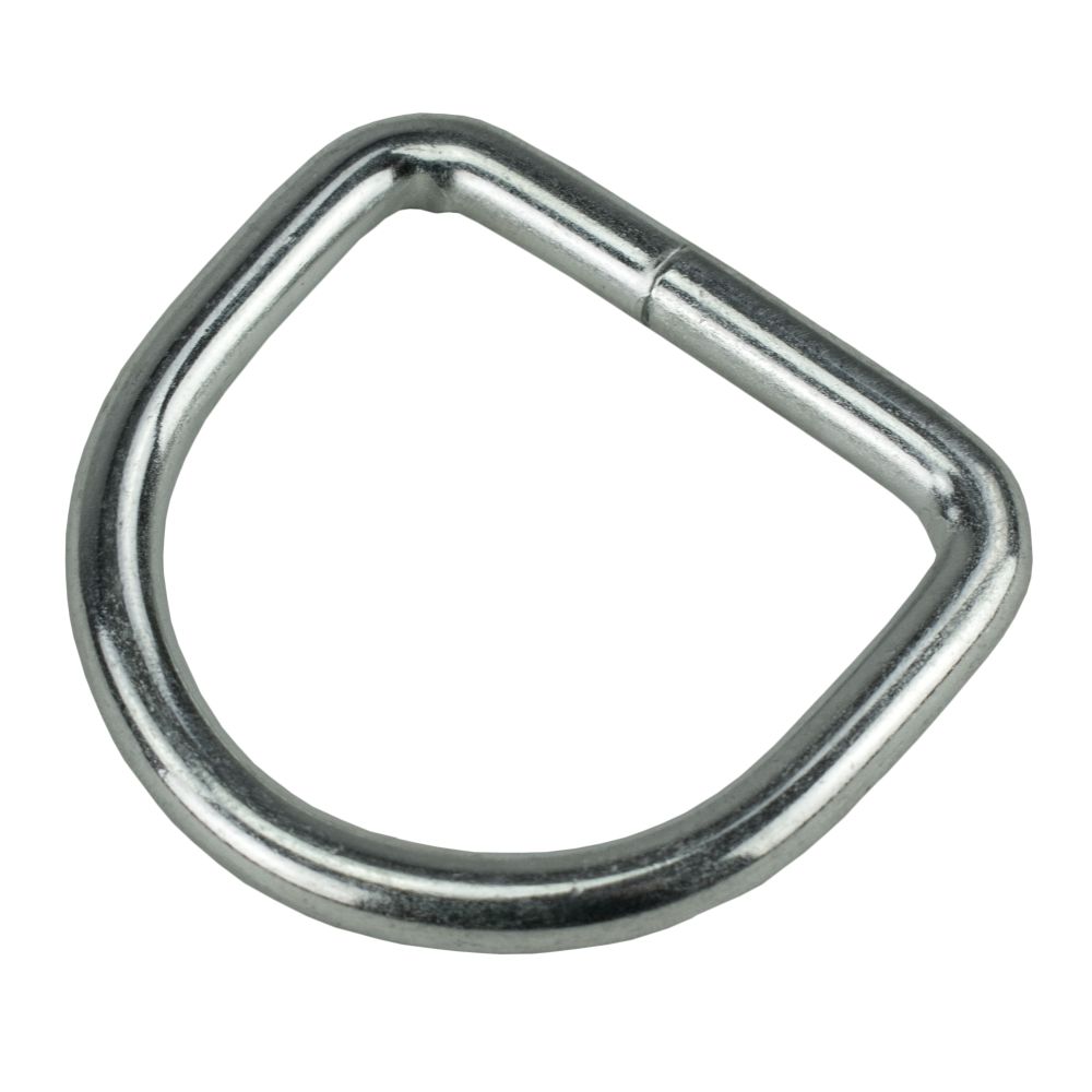 D kroužek svařovaný, 30 x 5mm, ZN