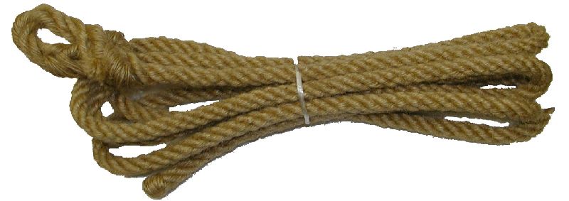 Lano vazák stáčené s okem, délka 3m, juta