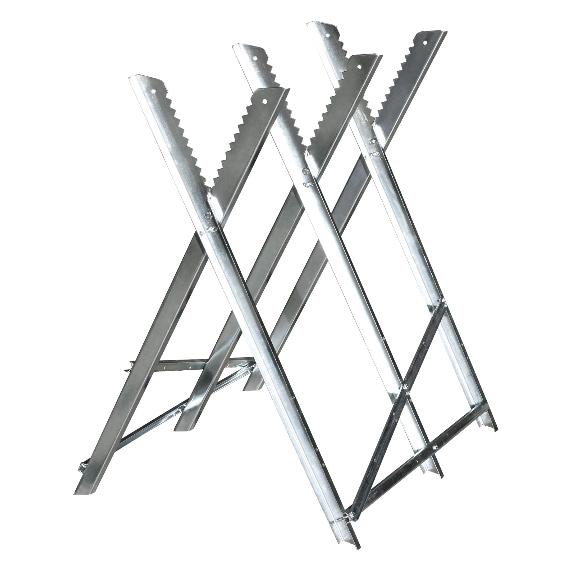 Koza na řezání dřeva, kovová, skládací