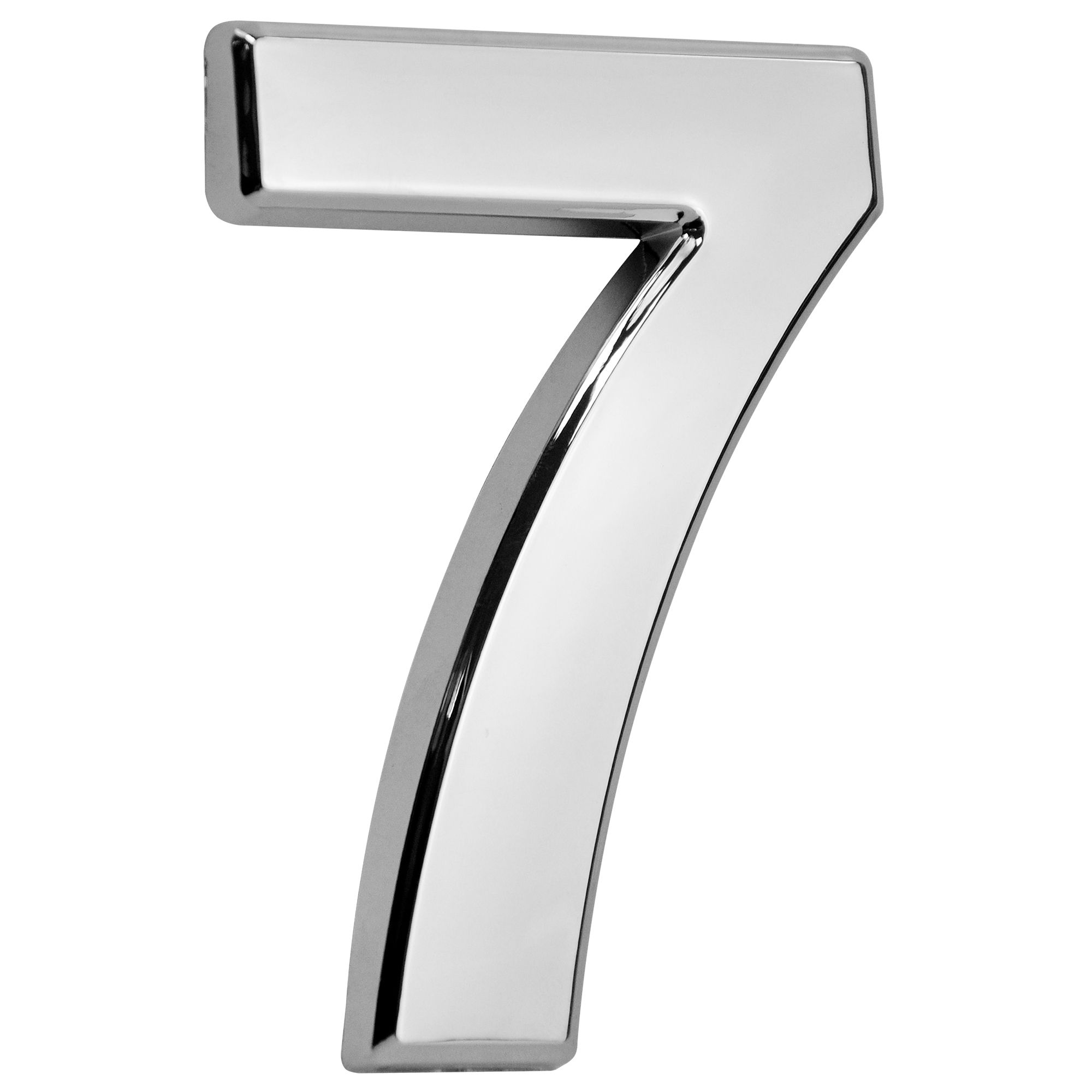 Číslo domovní, ´7´, 10cm, stříbrné, s lepící páskou, ABS, MagicHome