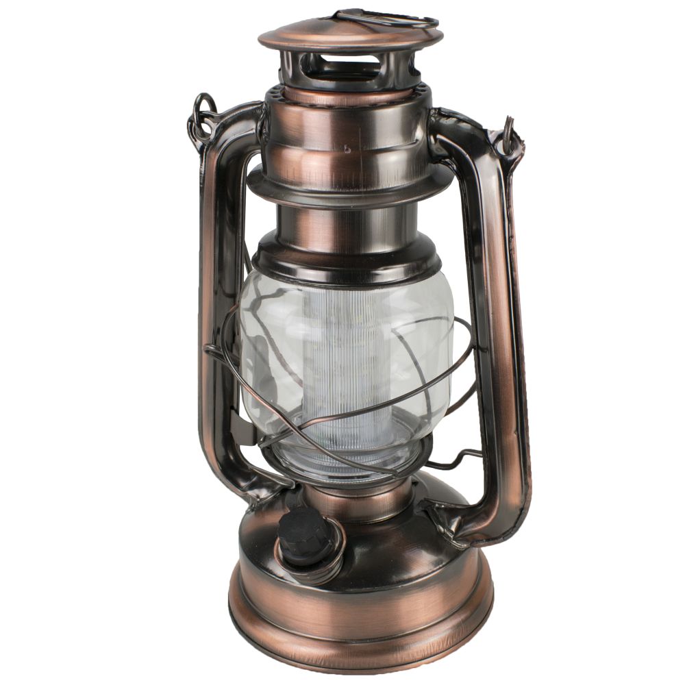 Petrolejka LED, měděná, 16 LED, 15-60lm, 23,5cm, LM3525, MagicHome