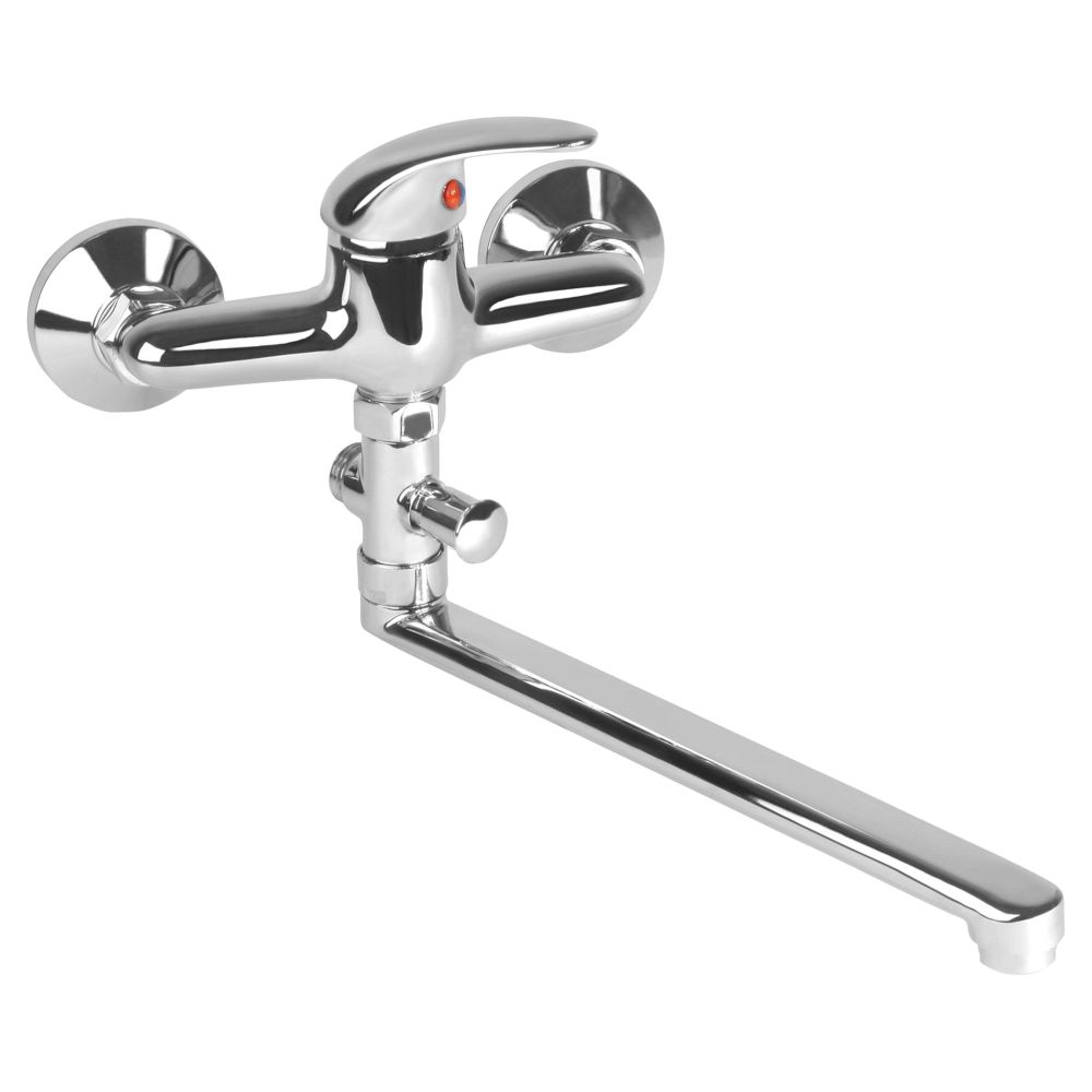 Baterie jádrová nástěnná, chrom, otočné ramínko 30cm, rozteč 100mm, VIKING