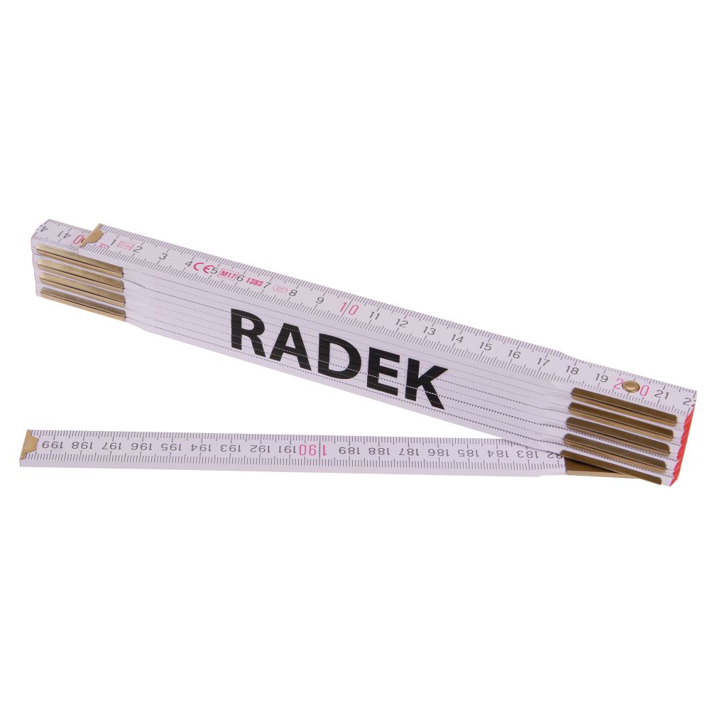Metr skládací, 2m, dřevěný, PROFI, "RADEK"