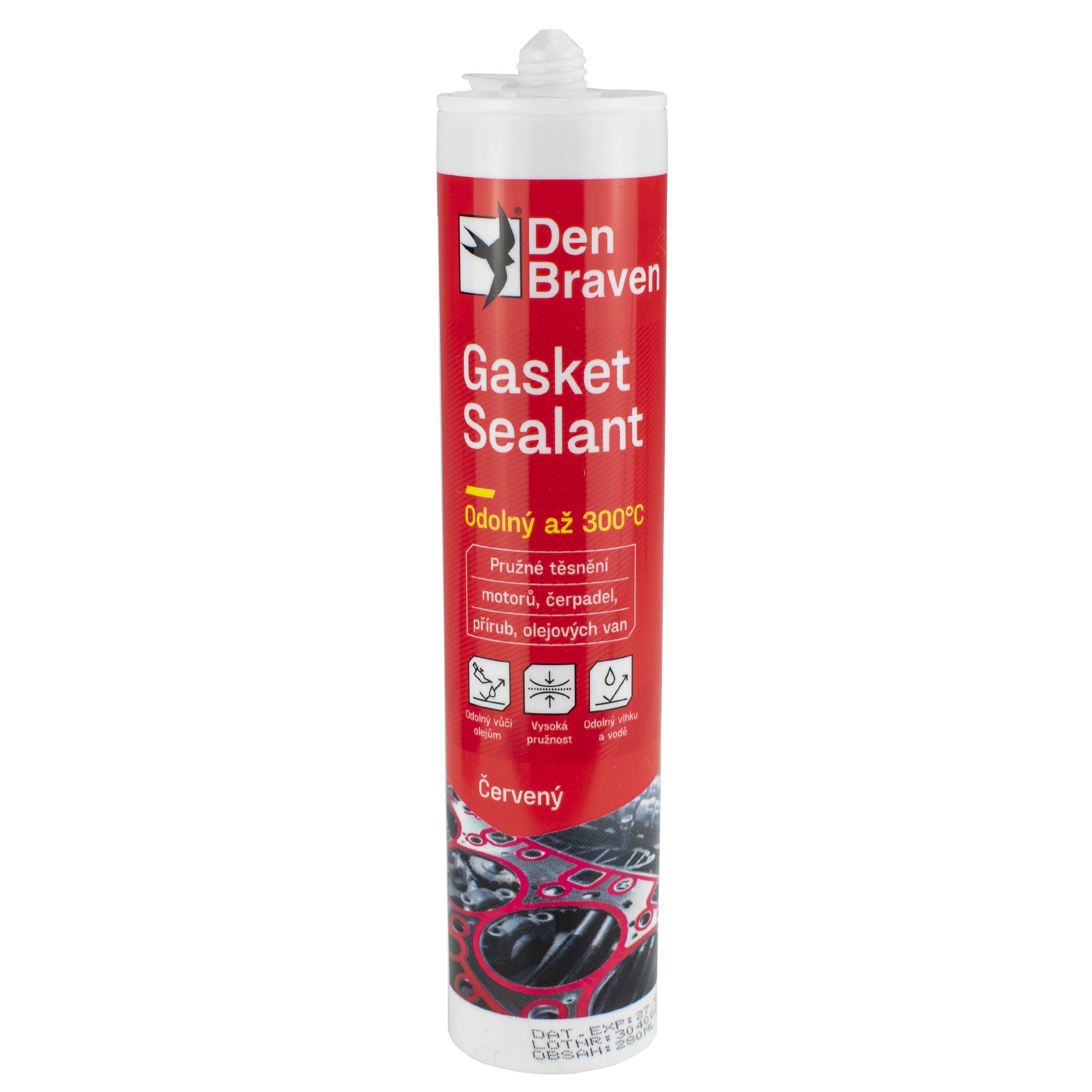 Gasket sealant červený, Den Braven Red Line