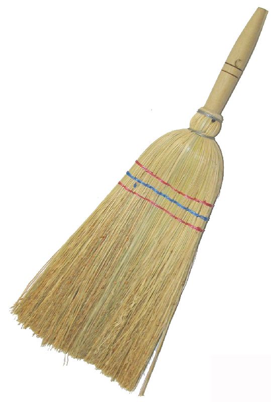 Koště čirokové ruční, 3x šité