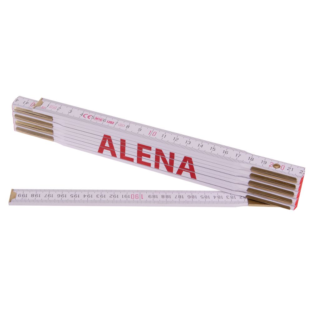Metr skládací, 2m, dřevěný, PROFI, "ALENA"