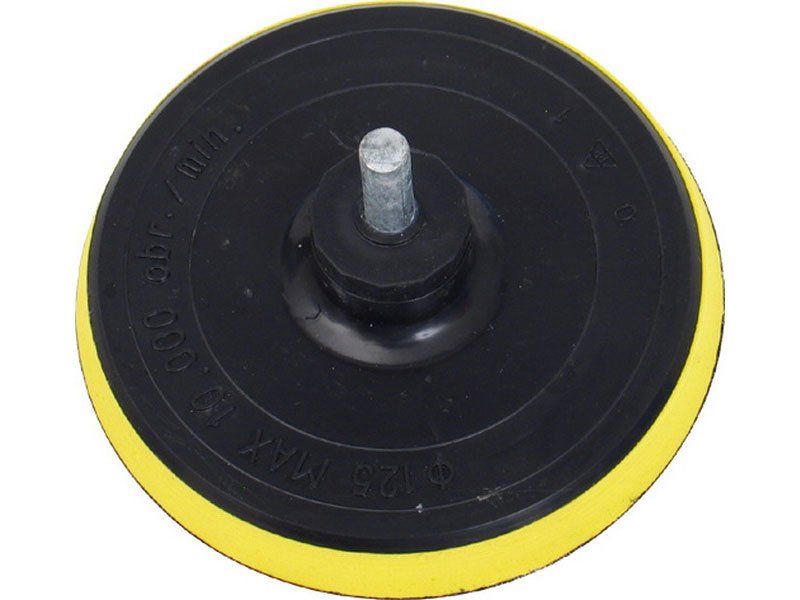 Unašeč brusných výseků, 125mm, trn 8mm, suchý zip, měkká pěna, EXTOL CRAFT