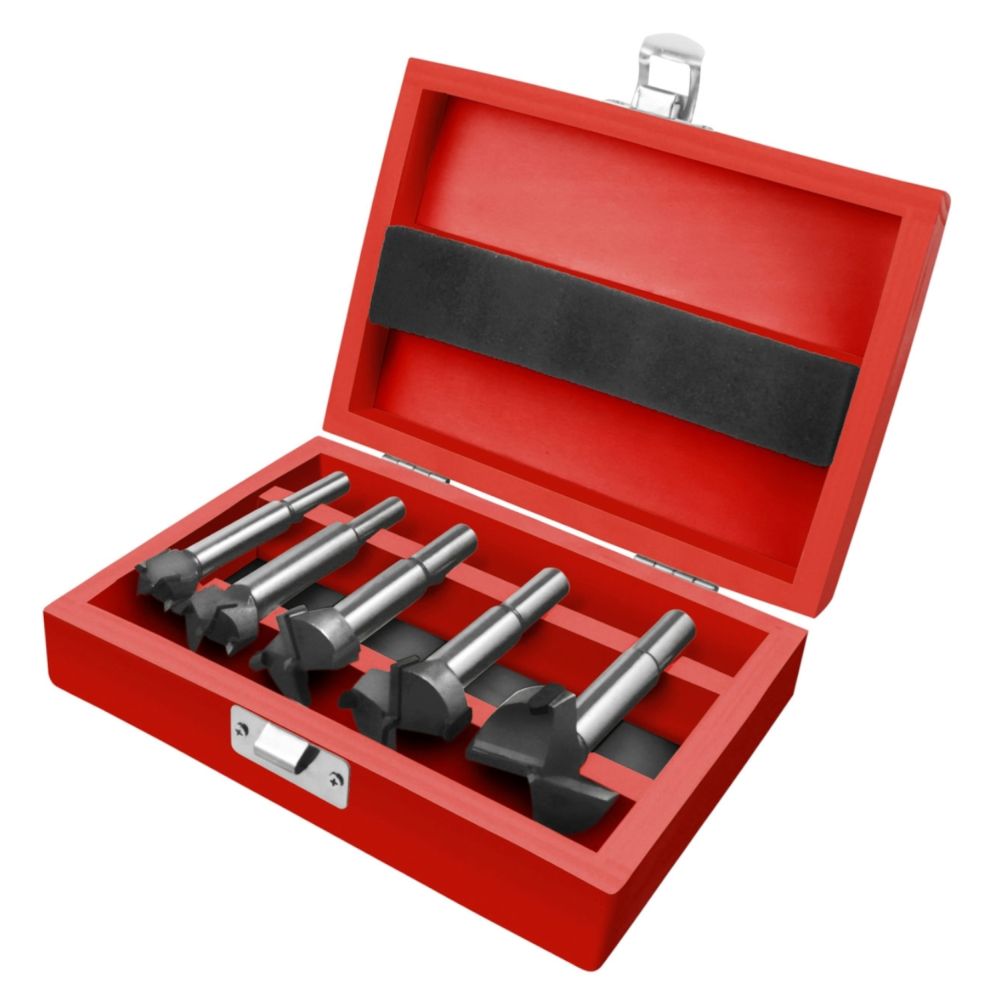 Sukovníky do dřeva s SK plátky, sada 5ks, průměr 15 - 35mm, EXTOL PREMIUM