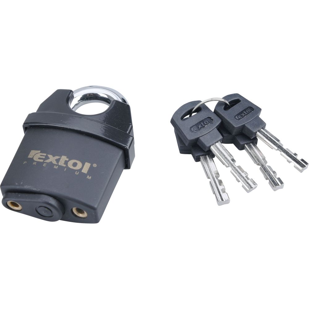 Zámek visací bezpečnostní, voděodolný, 50mm, 4 kl., EXTOL PREMIUM