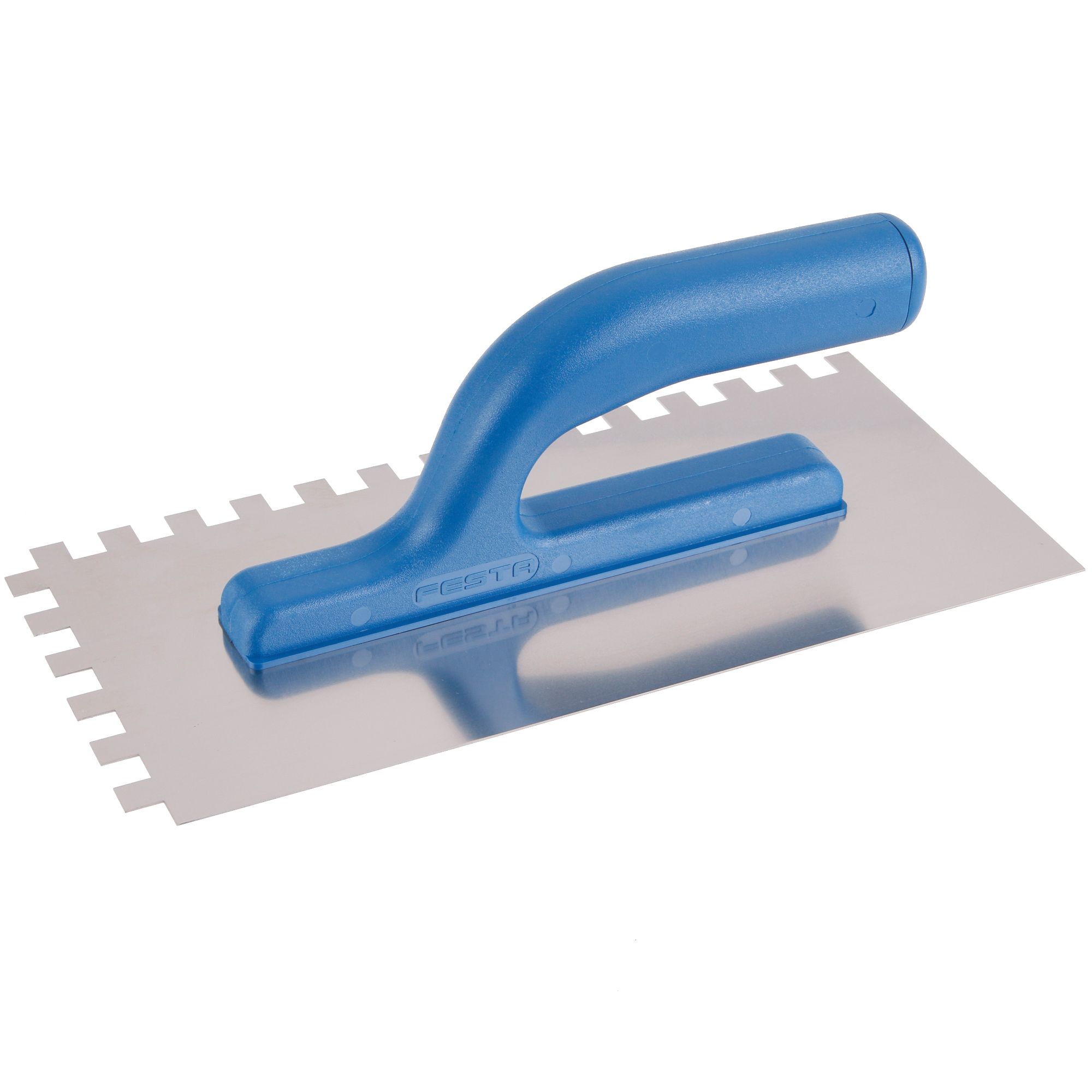 Hladítko nerez, 280x130mm, zub e10, plast. rukojeť, FESTA
