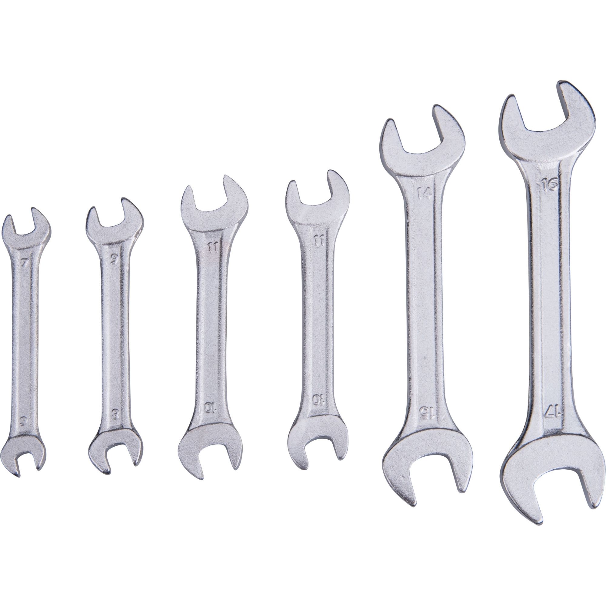 Klíče ploché sada 6ks, 8-17mm, EXTOL CRAFT