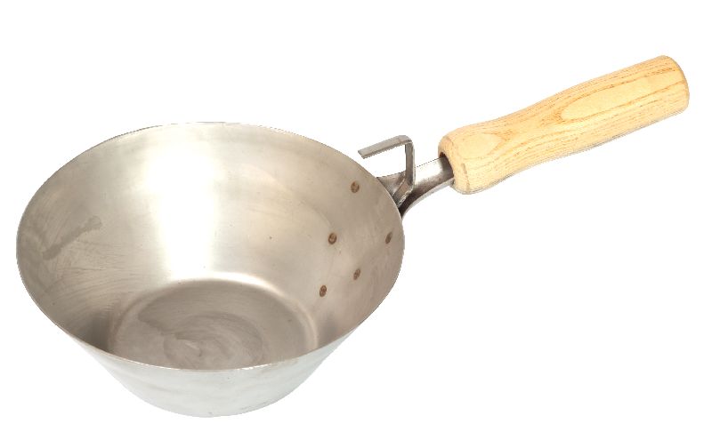 Zednická naběračka, průměr 160mm, dřevěná rukojeť