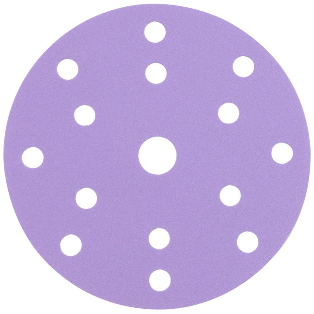 Výsek brusný, 150mm, P180, suchý zip, 14 otvorů, bal. 5ks, WORCRAFT