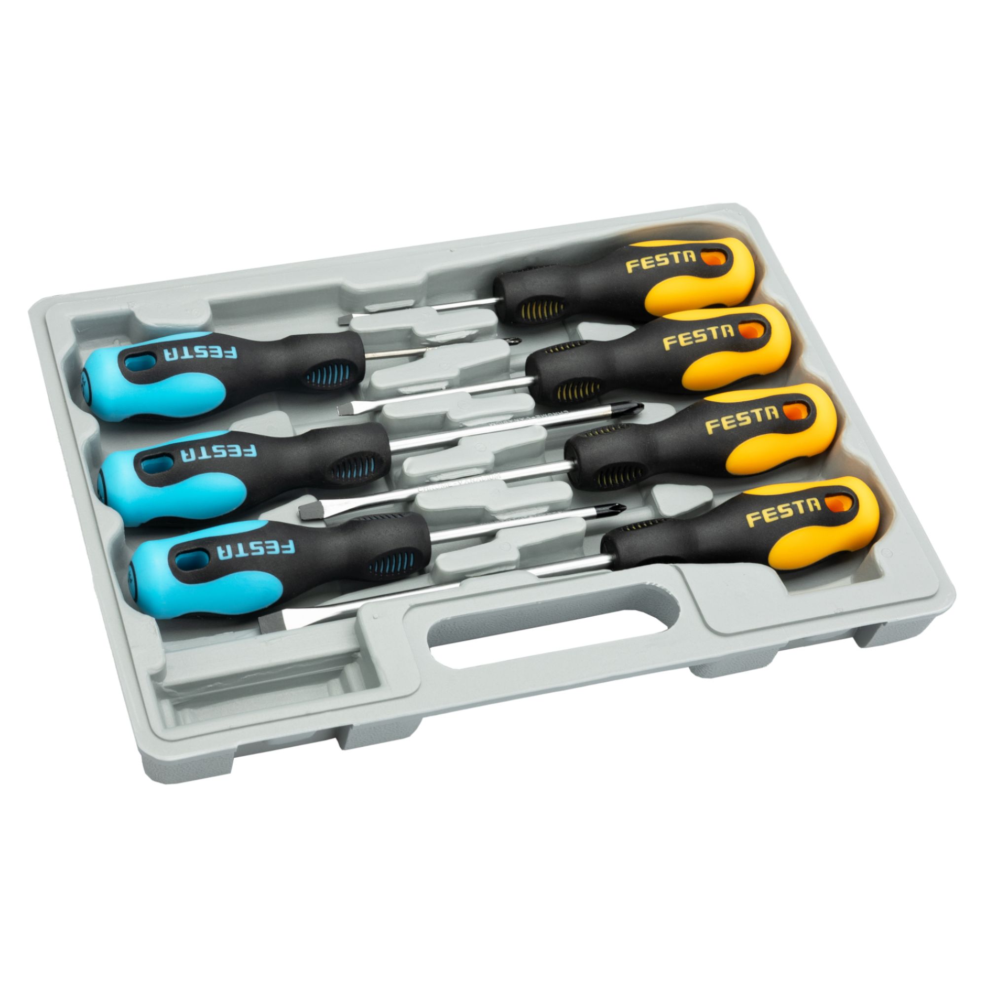 Sada šroubováků, ploché + PH, 7ks, CrV, FESTA