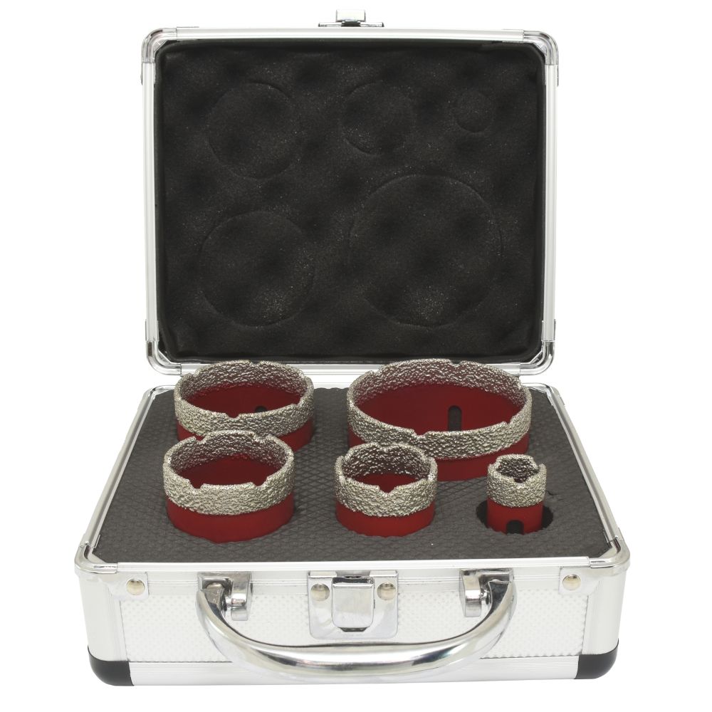 Korunky vykružovací diamantové PROFI, 20 - 68mm, M14, sada 5ks, STREND PRO