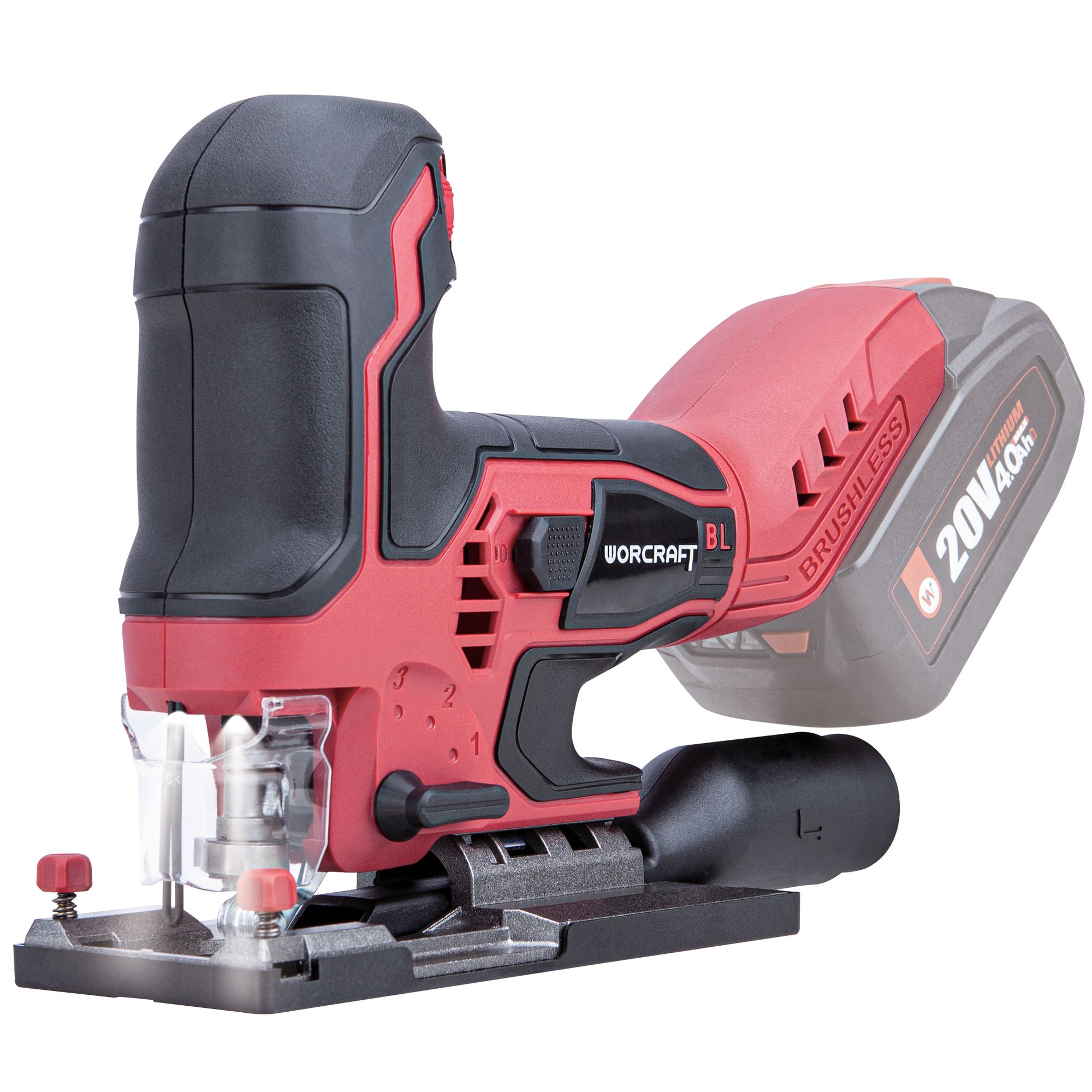 AKU pila přímočará, 20V, BRUSHLESS, ShareSYS, WORCRAFT CJS-S20LiB