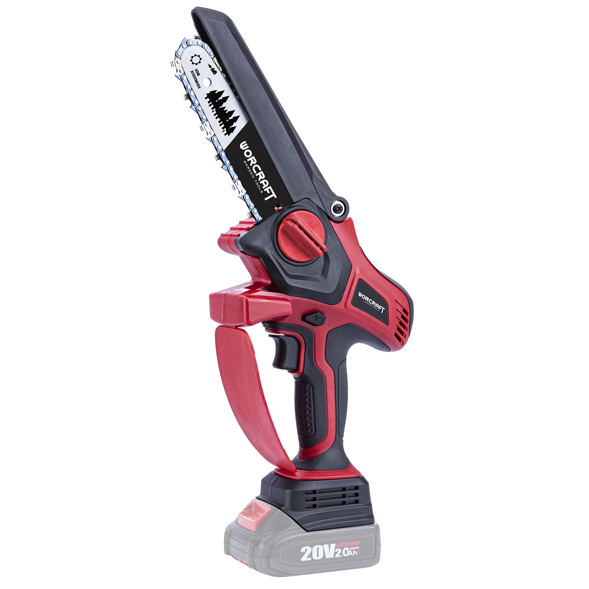 AKU pila řetězová, 15cm, ruční, 20V, ShareSYS, WORCRAFT CHS-S20LiBP