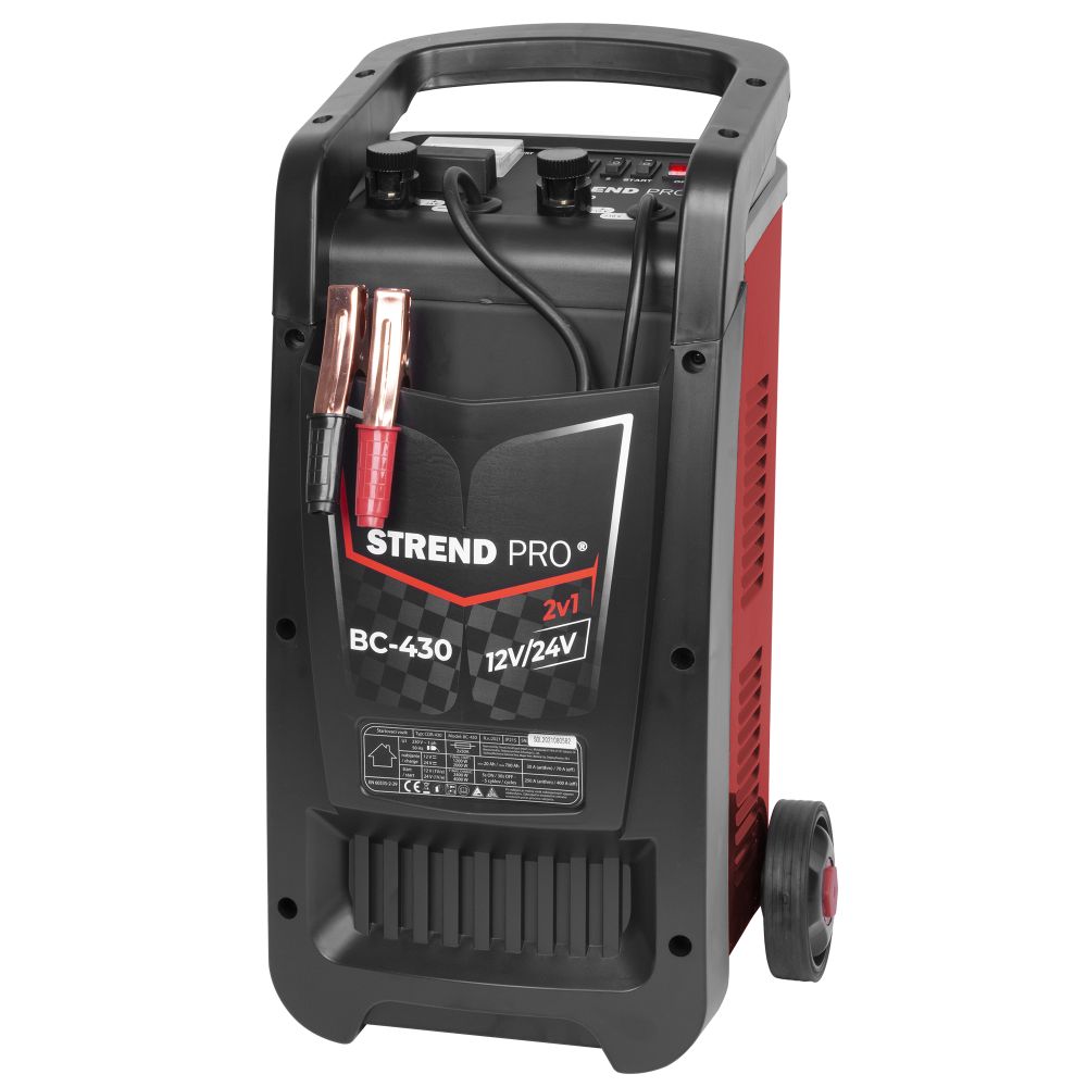 Startovací vozík s nabíječkou, 12/24V, 30A/250A, STREND PRO BC-430