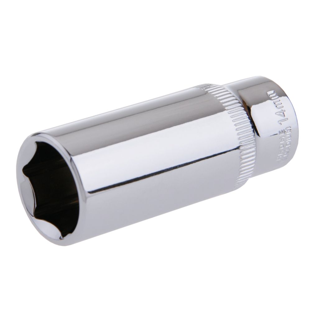 Gola hlavice 1/4", 14mm, prodloužená, CrV, FESTA