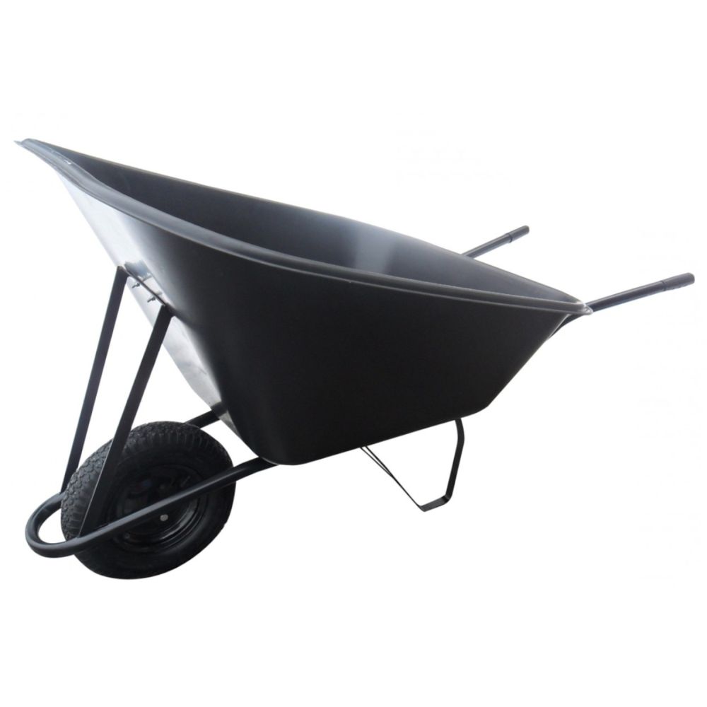 Kolečko zahradní 210L, 100kg, plastová korba, nafukovací kolo