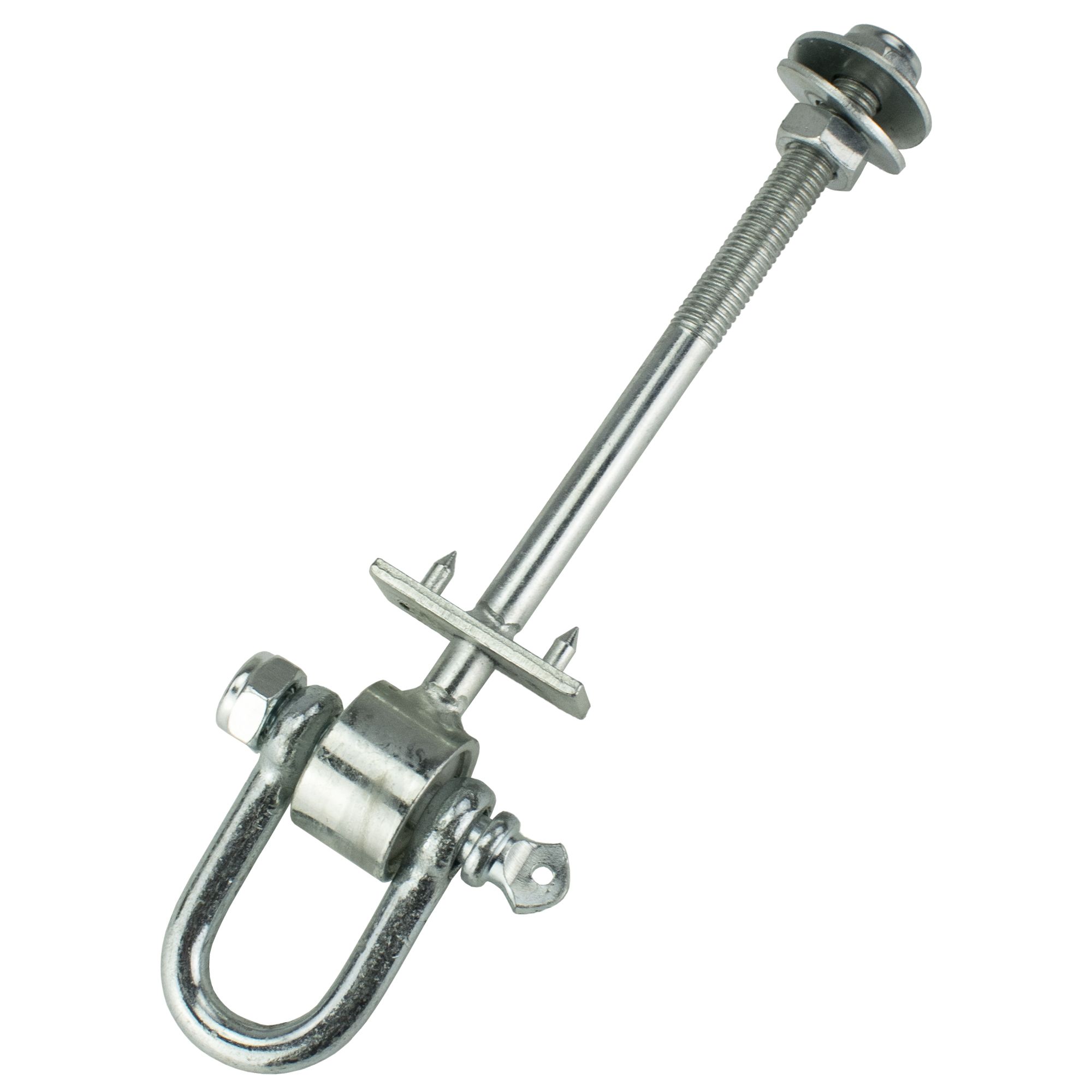 Hák houpačkový se třmenem, typ D+, M12x140mm, ZN