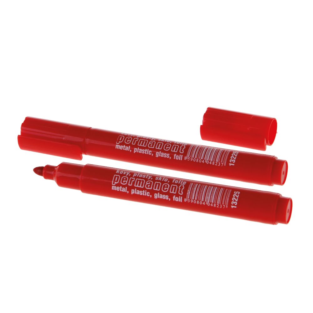Značkovač permanentní, lihový, červený