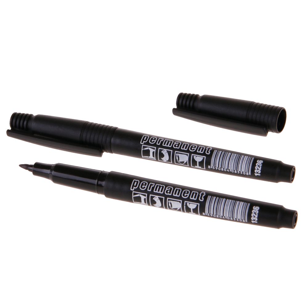 Značkovač permanentní, lihový, černý, jemný hrot