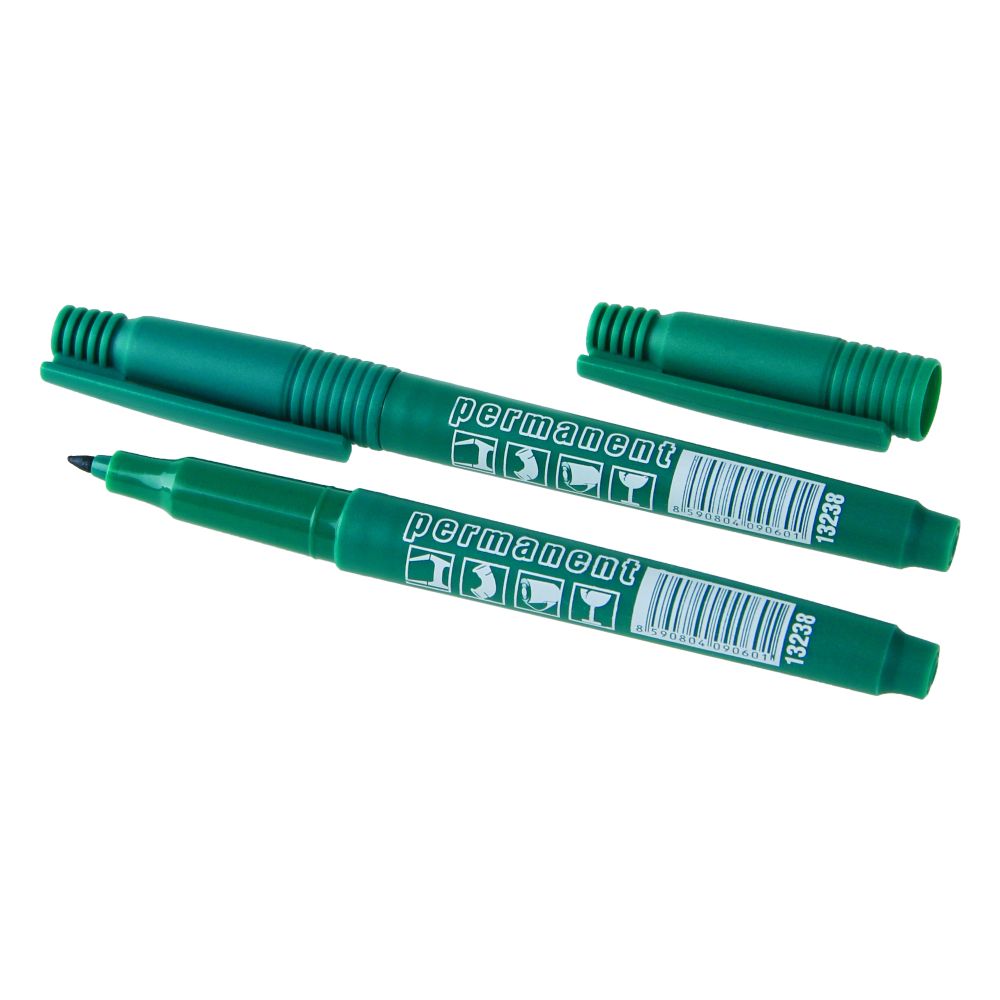 Značkovač permanentní, lihový, zelený, jemný hrot