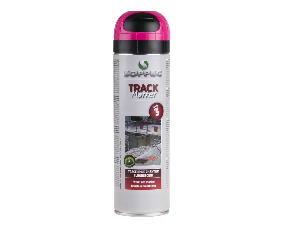 Sprej značkovací fluores. Trackmarker, 500ml, růžový, 3 měsíce, SOPPEC