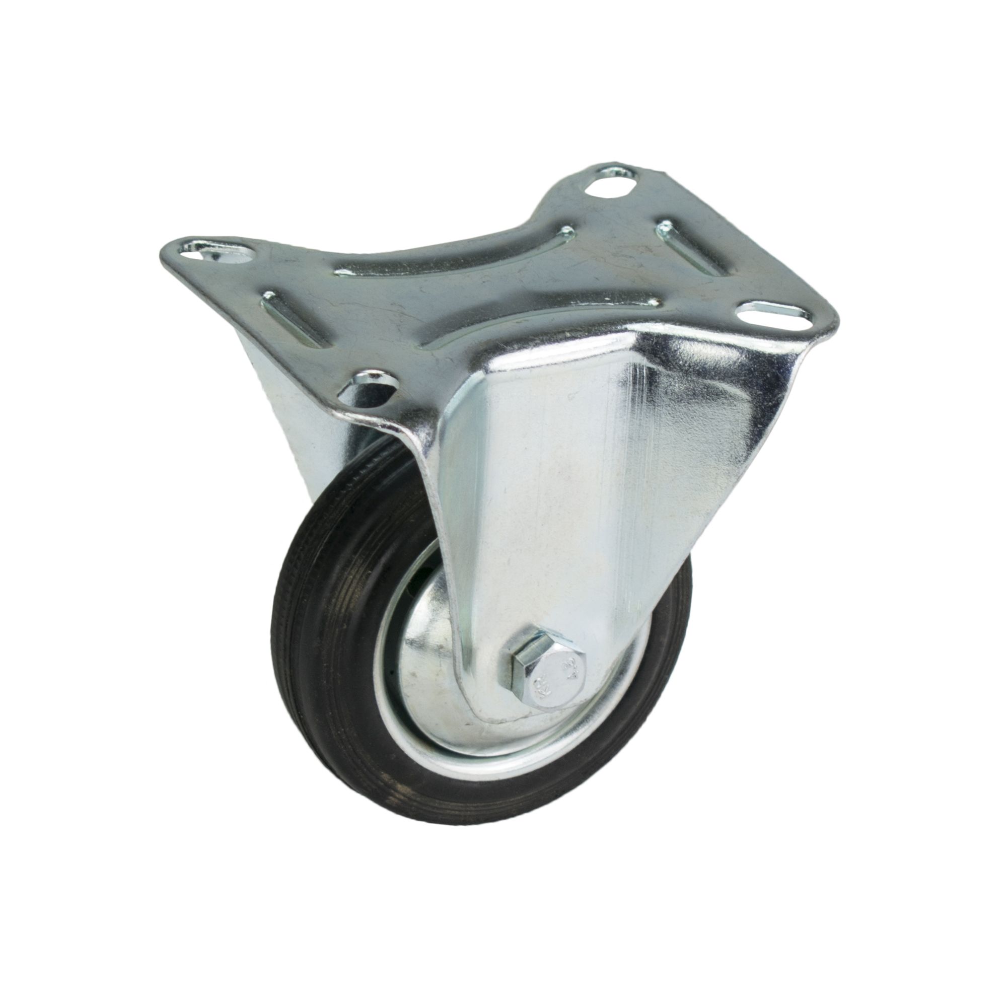 Kolečko pojezdové, 80mm, pevné, tvrdá pryž, 40kg