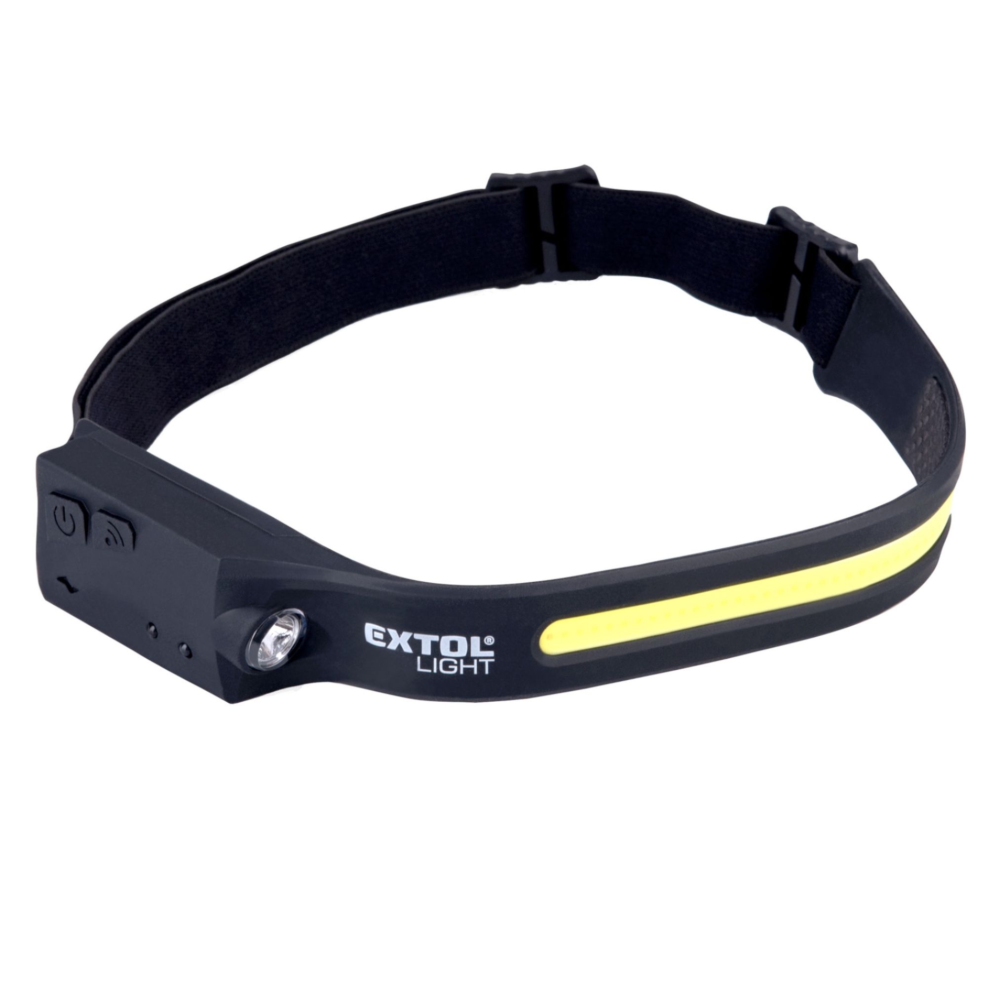 Čelovka 350lm, COB + XPE, USB nabíjení, IR čidlo, EXTOL LIGHT