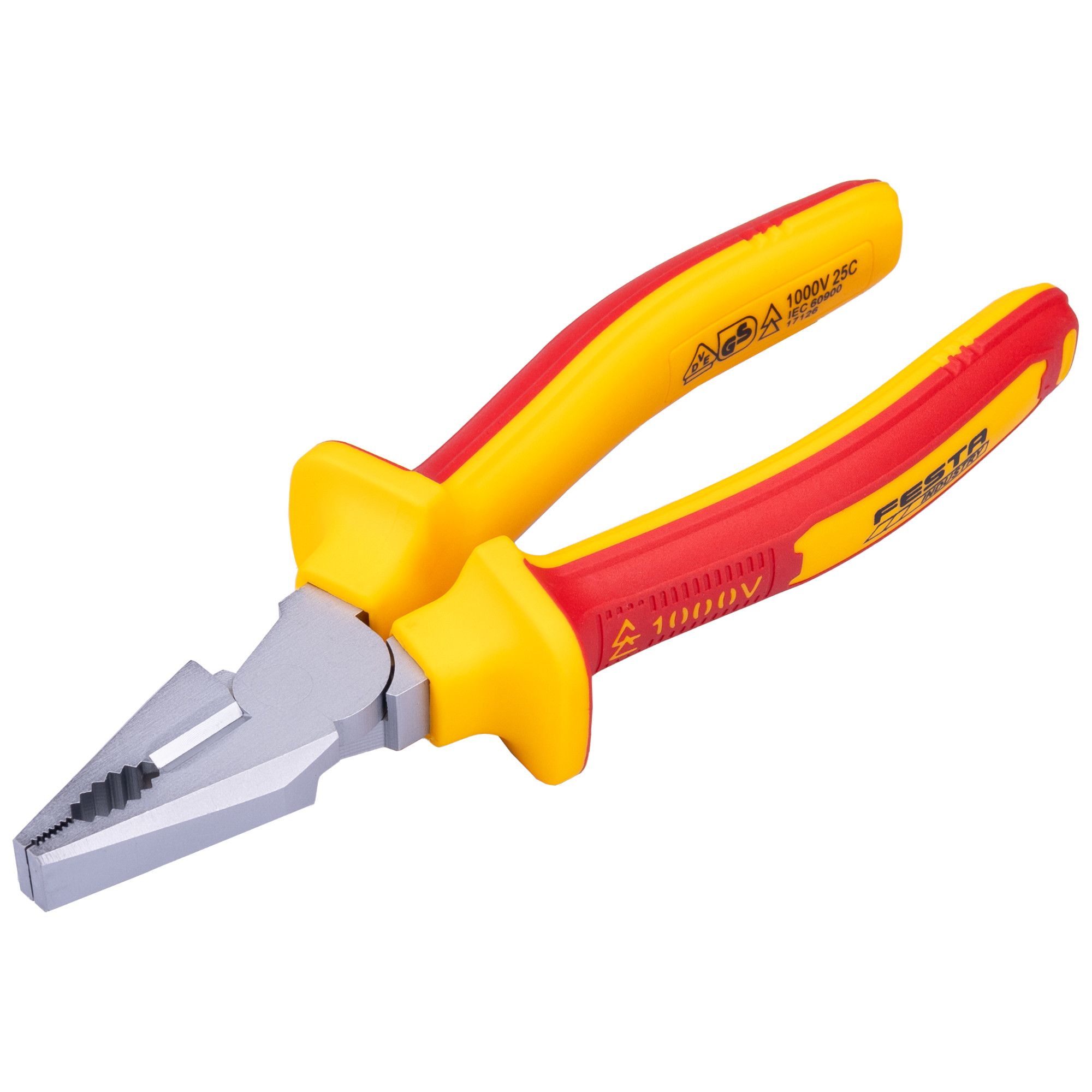 Kleště kombinované, 180mm, VDE, FESTA INDUSTRY