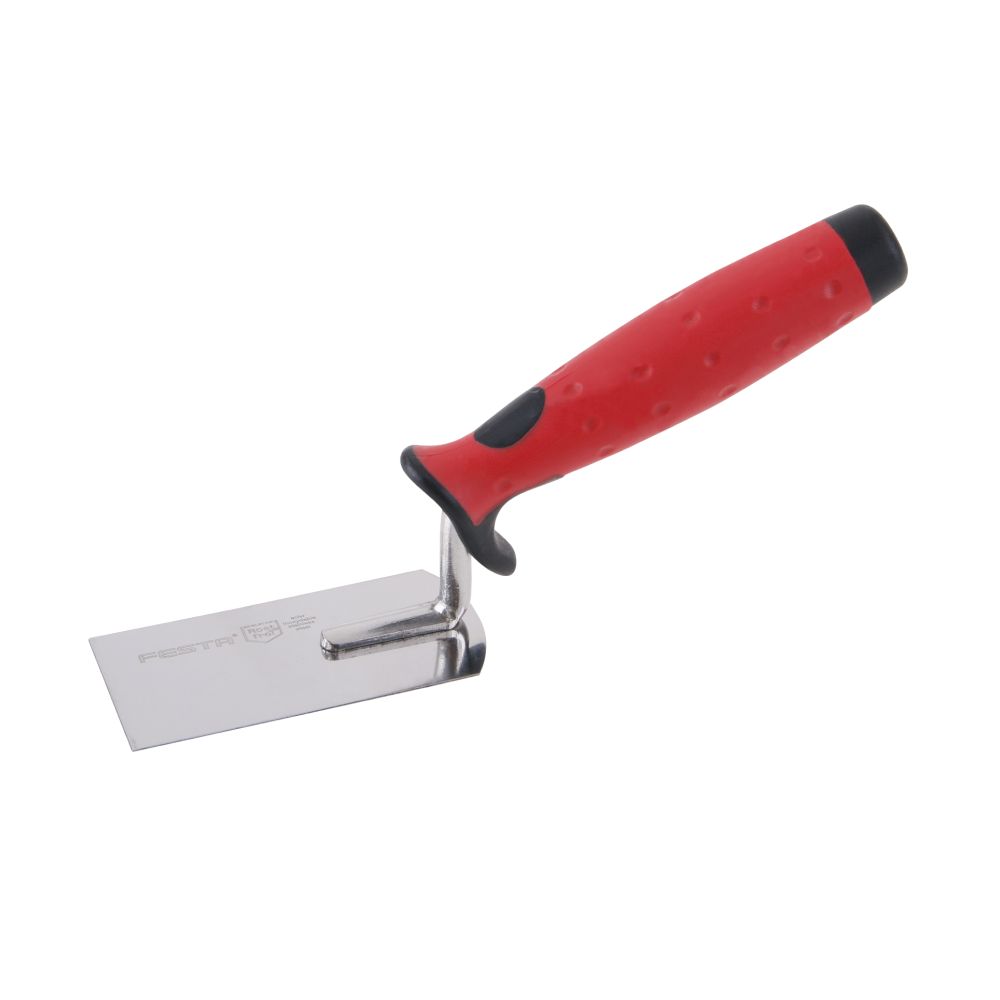 Zednická lžíce vymazávací, 40mm, nerez, gum. rukojeť, FESTA