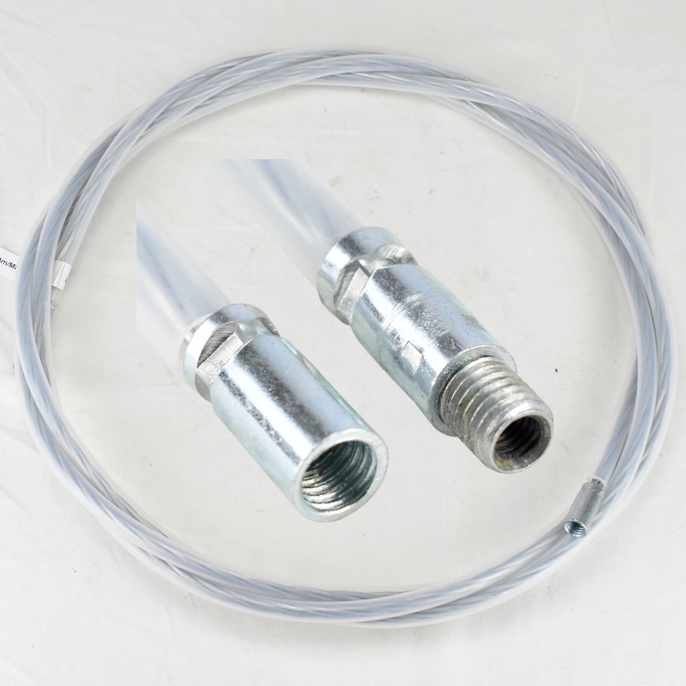 Nástavec na kartáč pro nerez komíny, ocel drát+bužírka, 10m