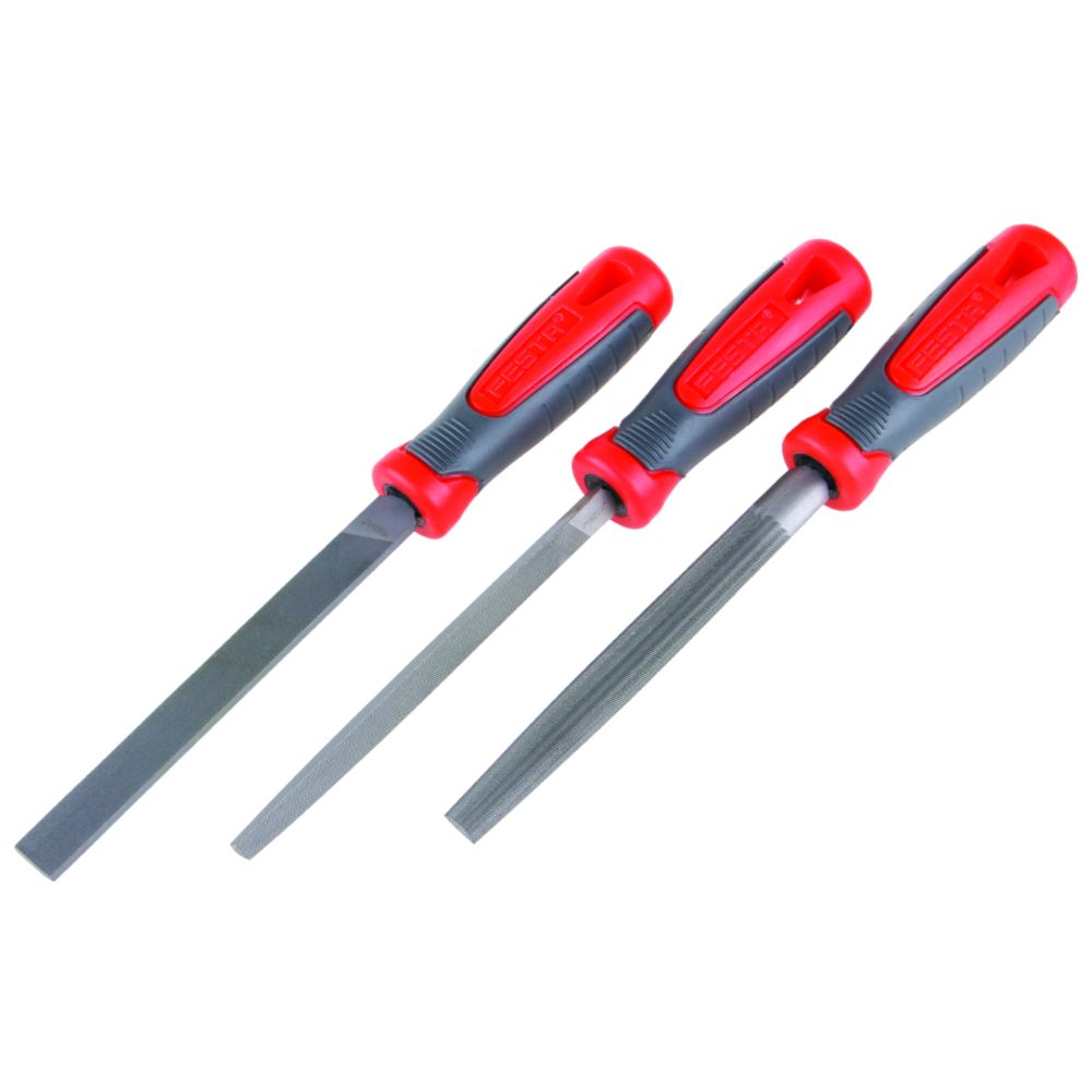 Pilníky na kov, sada 3ks, 150mm, FESTA