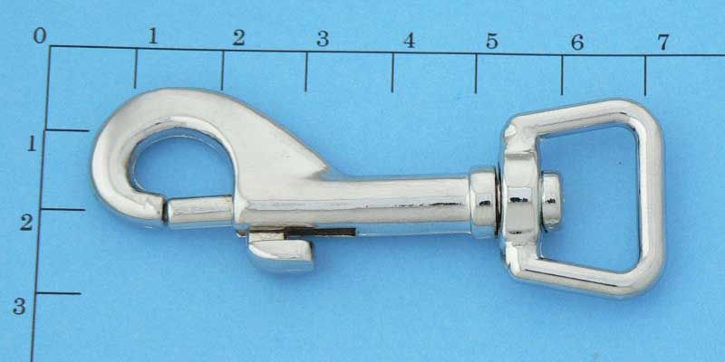 Karabina otočná, hranaté oko, 70 x 20mm
