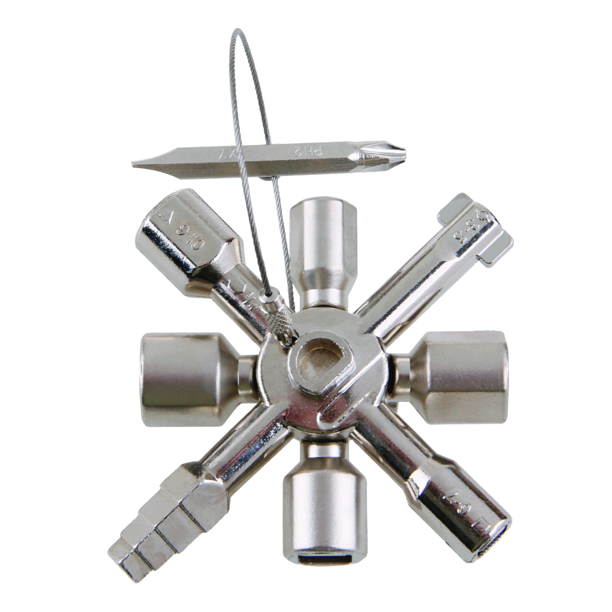 Klíč univerzální na rozvodné skříně, trojdílný, FESTA