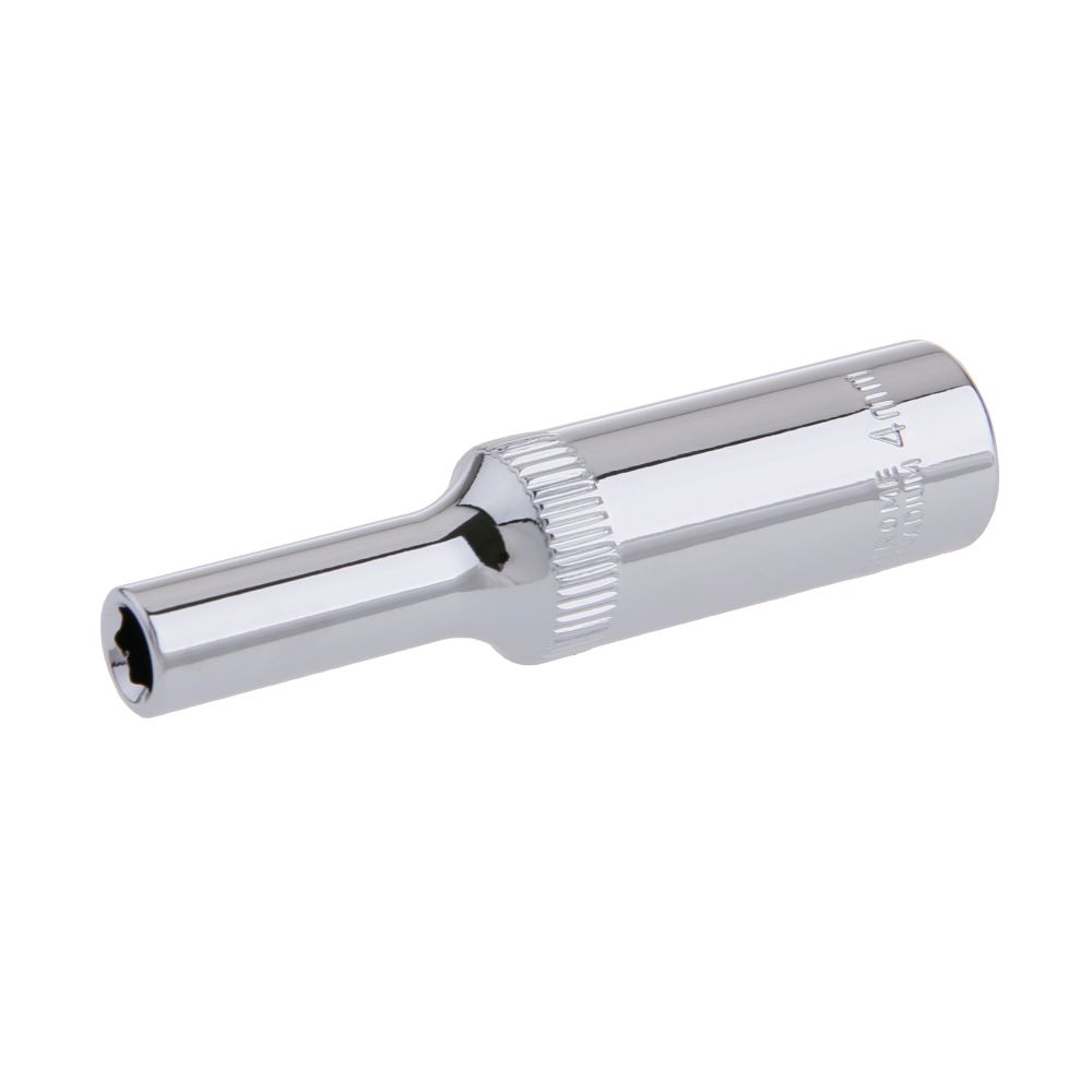 Gola hlavice 1/4", 4mm, prodloužená, CrV, FESTA