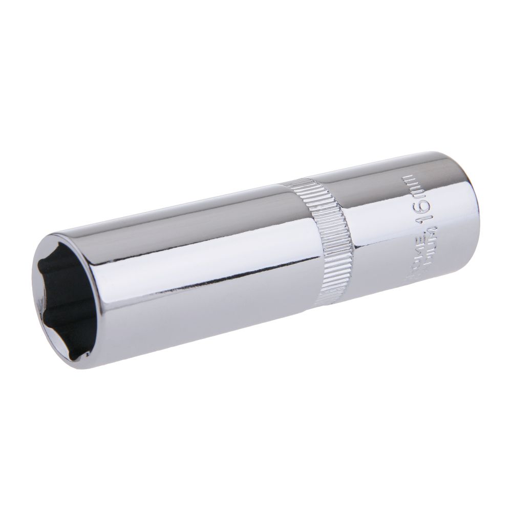 Gola hlavice 1/2", 16mm, prodloužená, CrV, FESTA