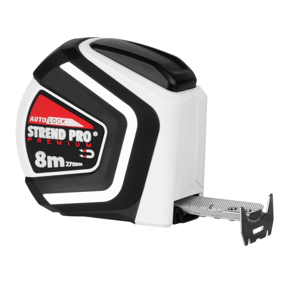 Metr svinovací, PROFI, 8m x 27mm, magnet, STREND PRO