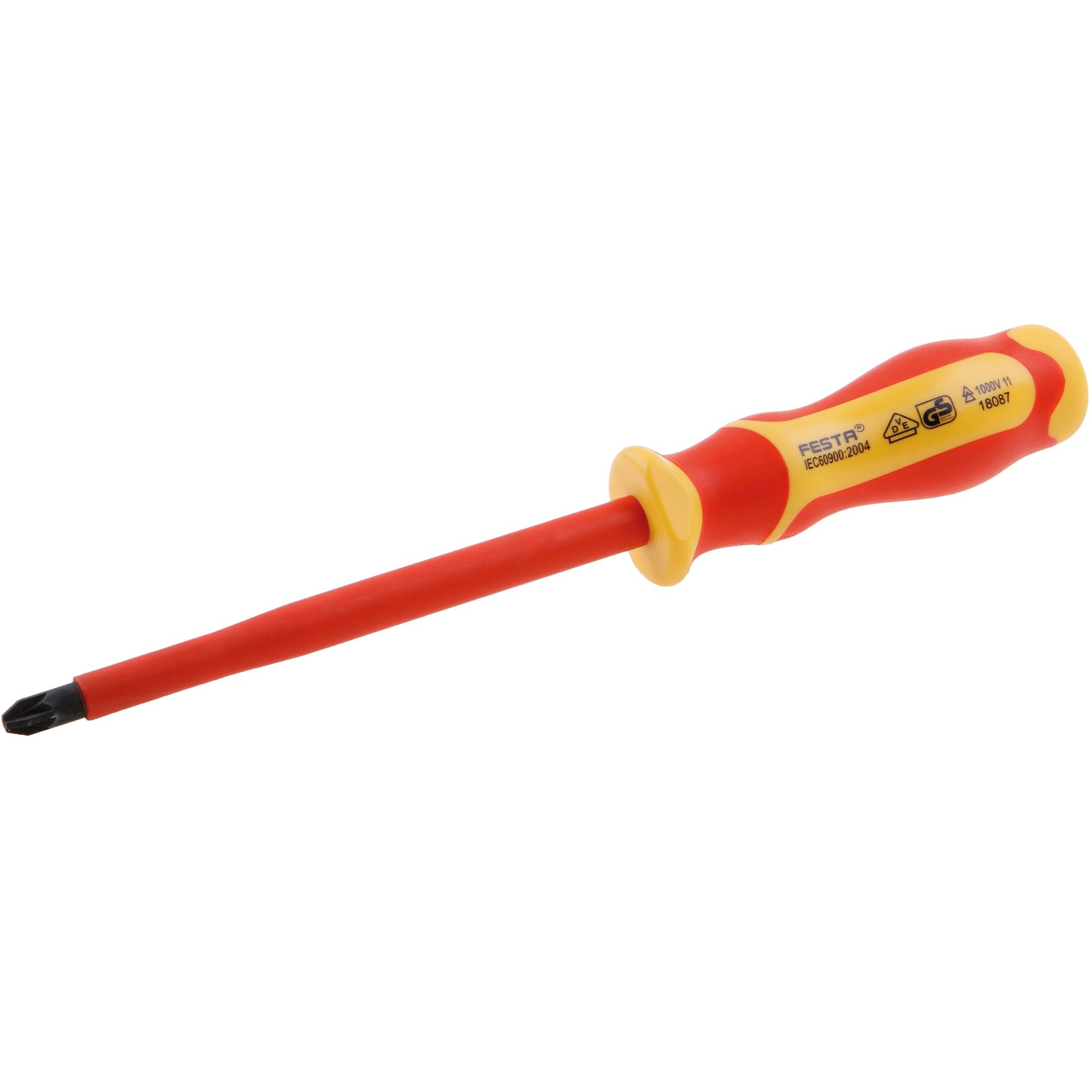 Šroubovák elektro křížový, PZ3×150mm, CrV, VDE 1000V, FESTA