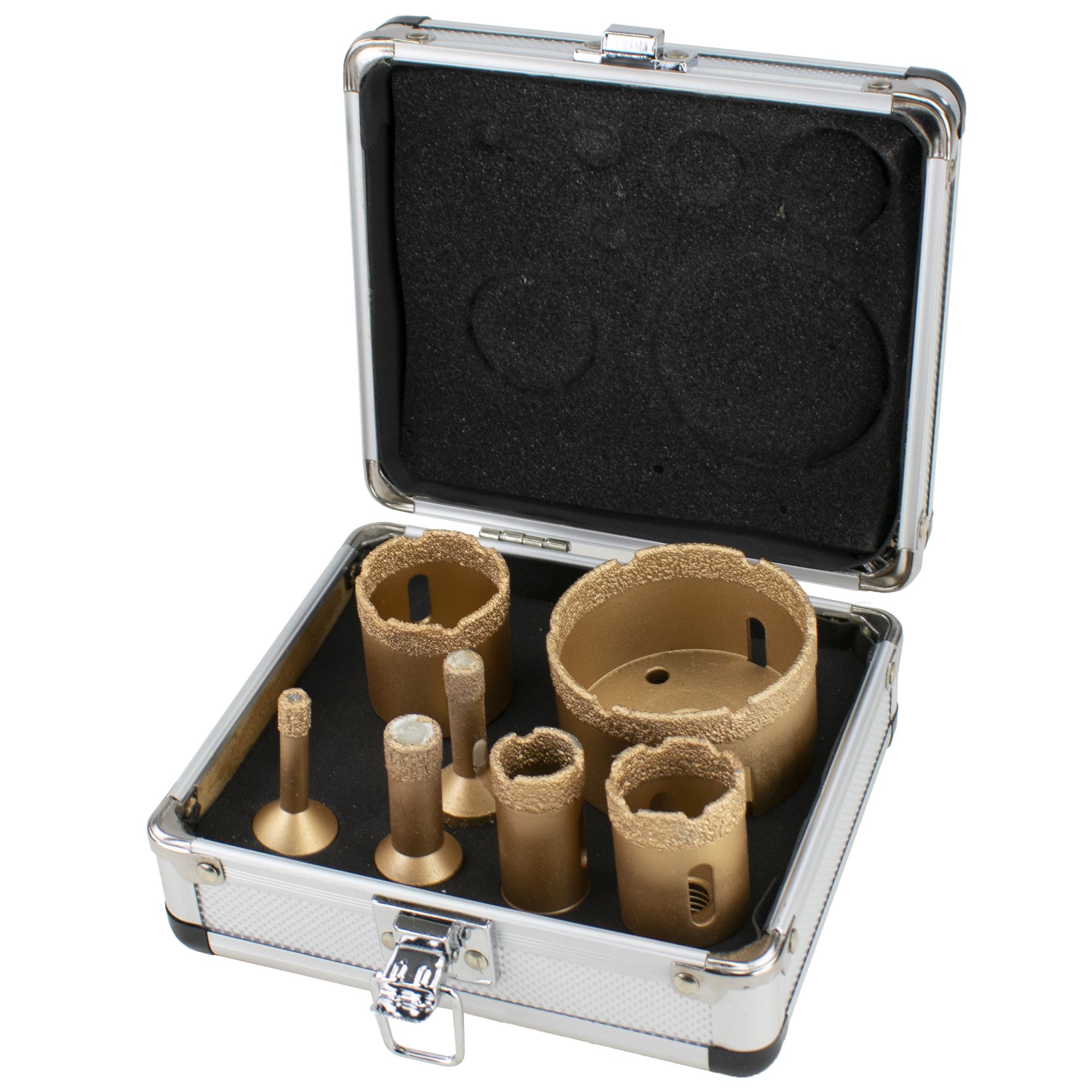 Korunky vykružovací diamantové, 8 - 68mm, M14, sada 7ks, FESTA