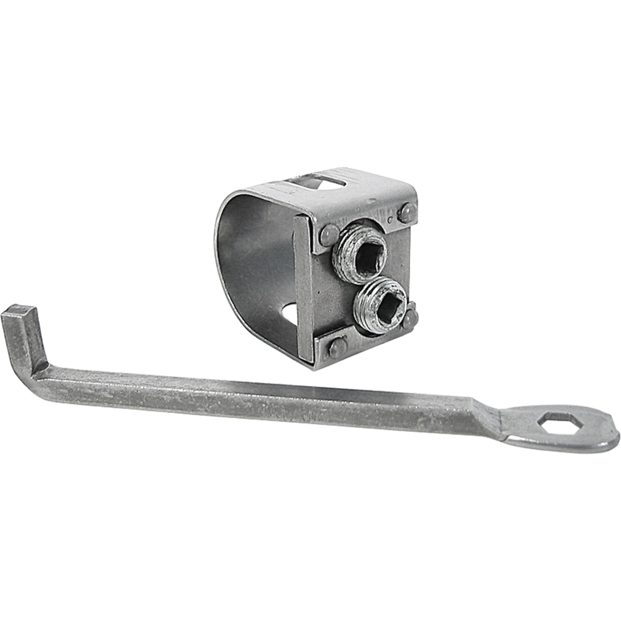 Objímka na kosu KOVO, 2 šrouby + klíč