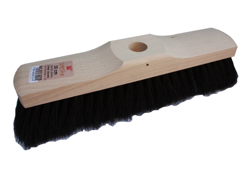 Smeták dřevo, zatloukací, 30cm, vlákno žíně, bez násady, 511 3215, VALA