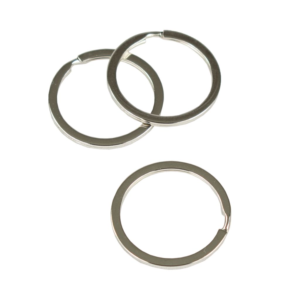 Kroužek na klíče, plochý, 35 x 3,0mm