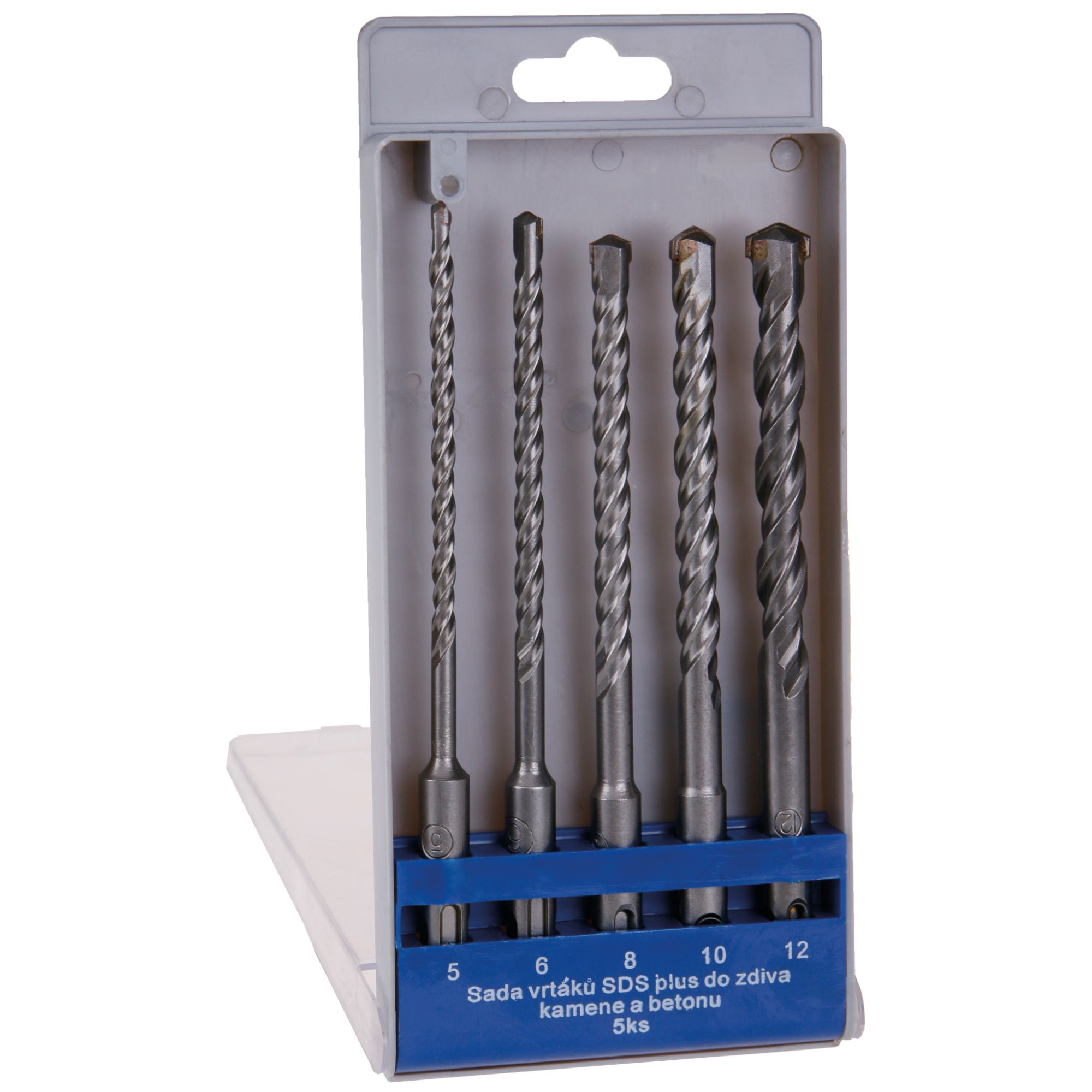 Vrtáky do betonu, 5-12mm, SDS+, sada 5ks